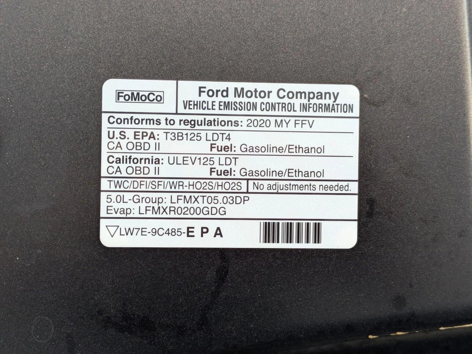 2020 Ford F-150 LARIAT 2WD SuperCrew 5.5' Box