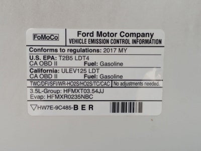 2017 Ford F-150 Lariat 2WD SuperCrew 5.5' Box