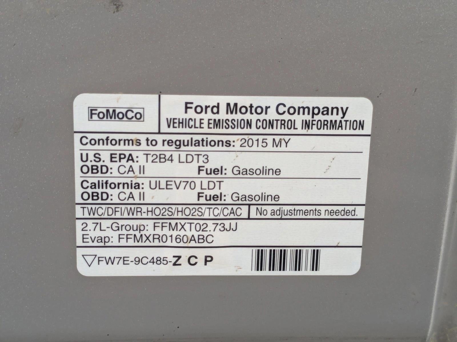 2015 Ford F-150 4WD SuperCrew 5-1/2 Ft Box XLT