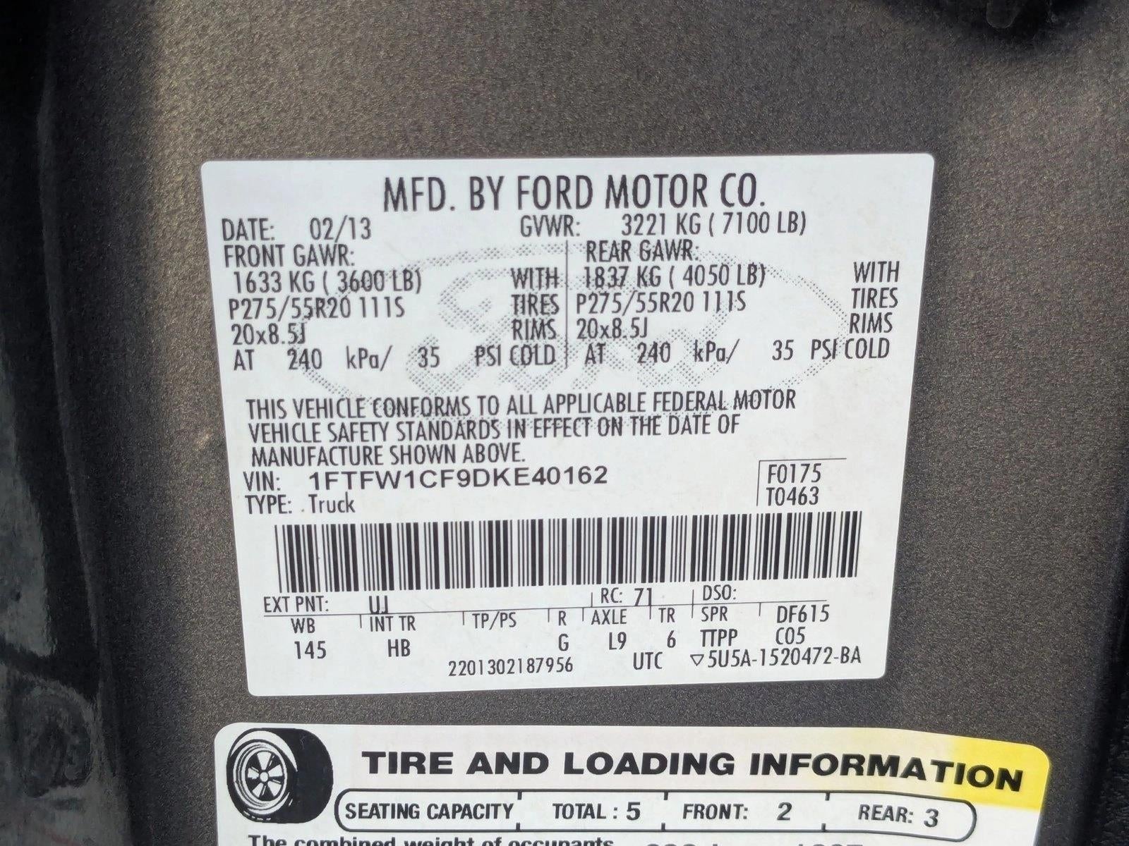 2013 Ford F-150 2WD SuperCrew 5-1/2 Ft Box Lariat