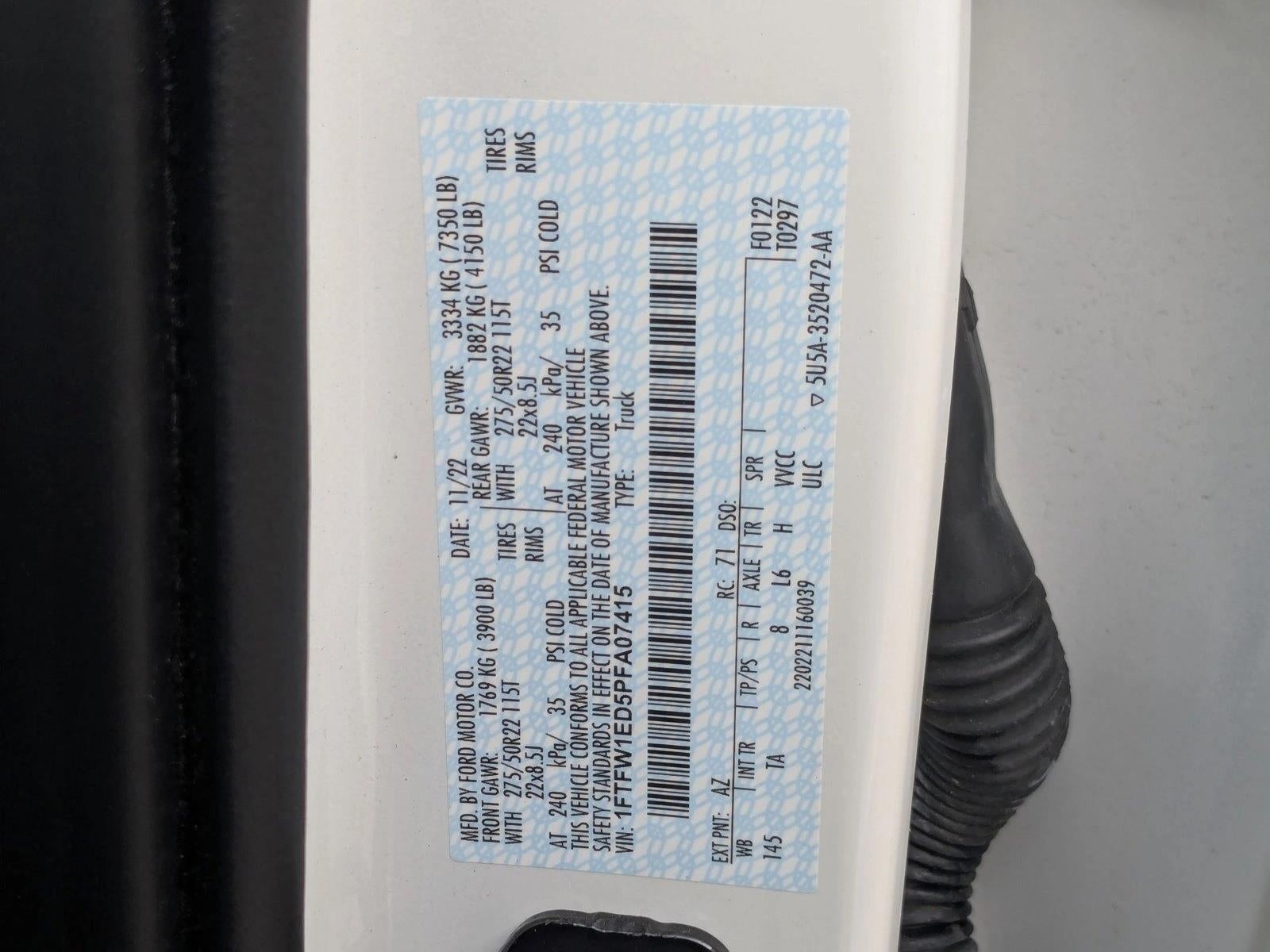 2023 Ford F-150 Limited 4WD SuperCrew 5.5' Box