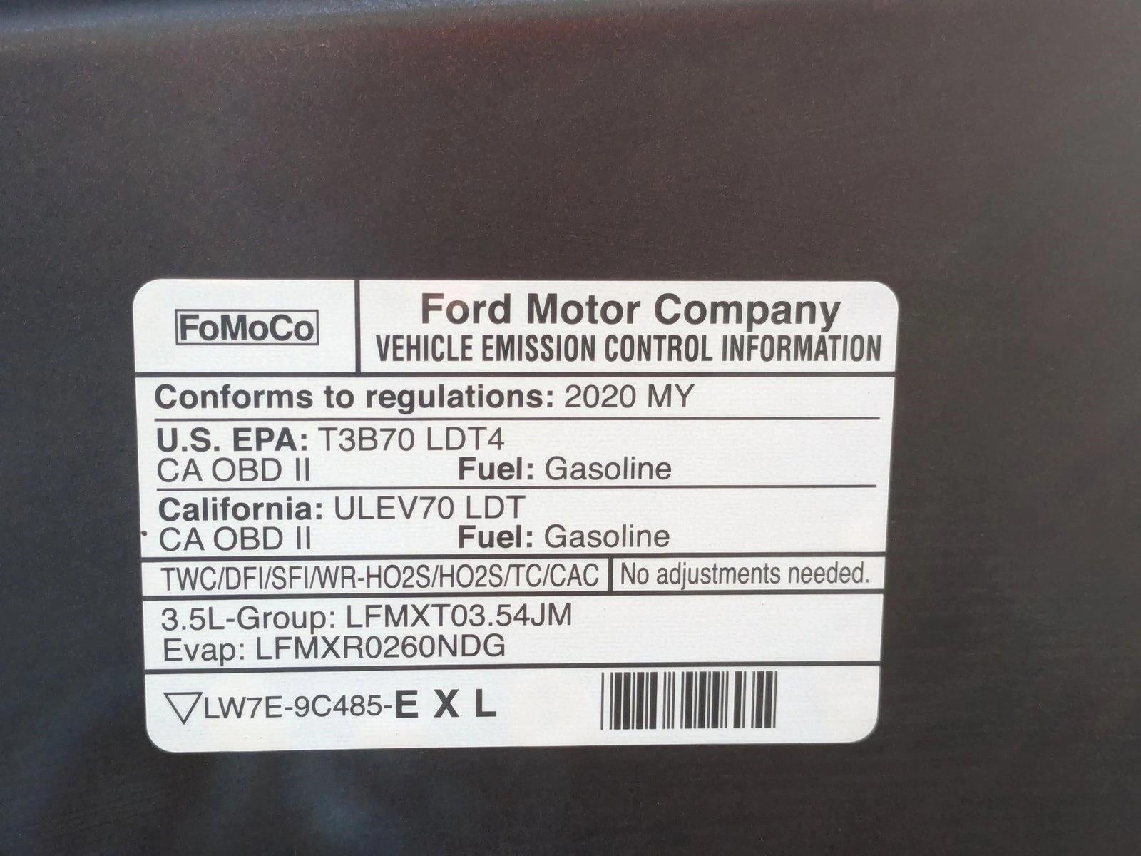 2020 Ford F-150 Raptor 4WD SuperCrew 5.5' Box