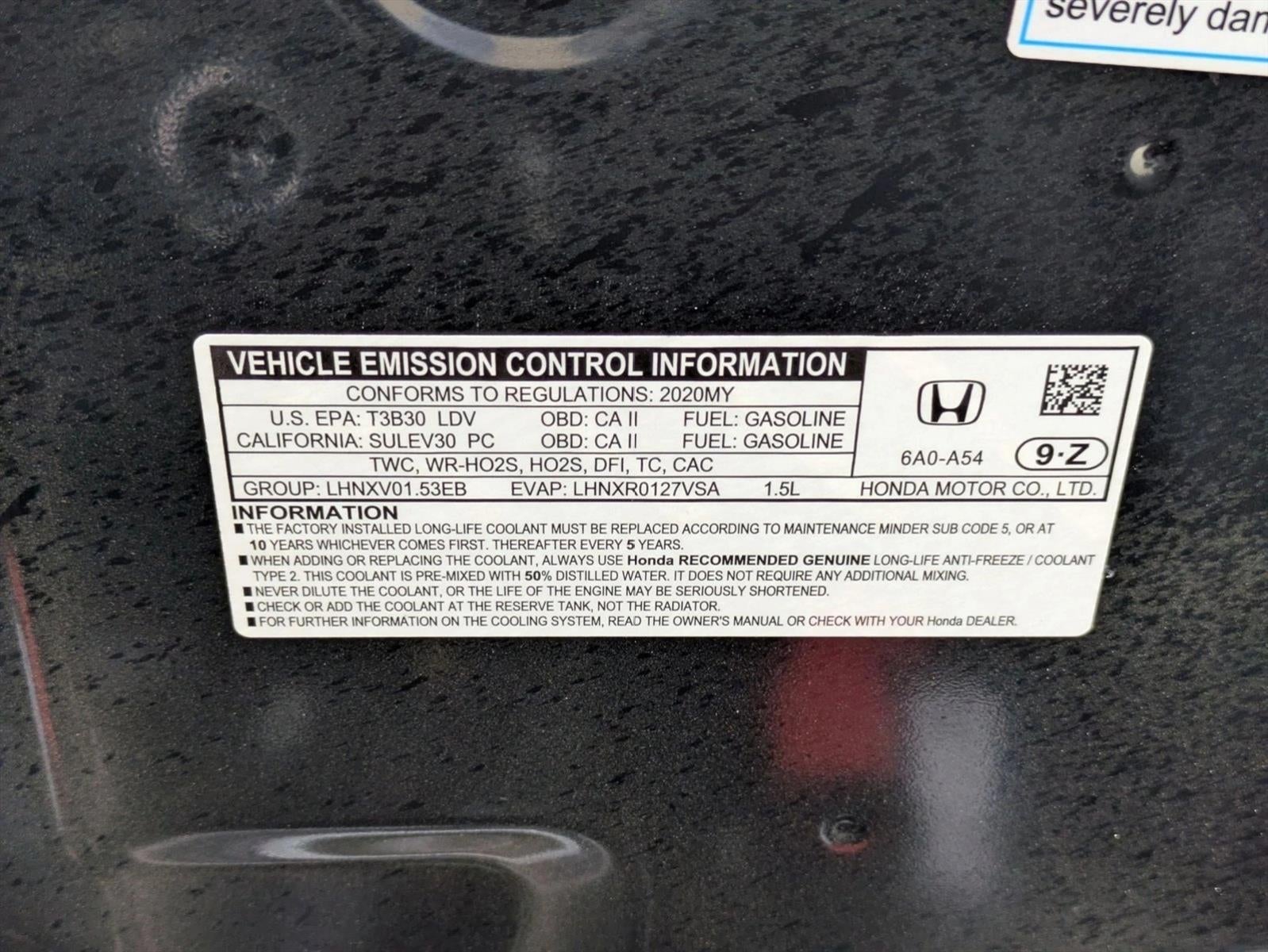 2020 Honda Accord Sedan LX 1.5T CVT