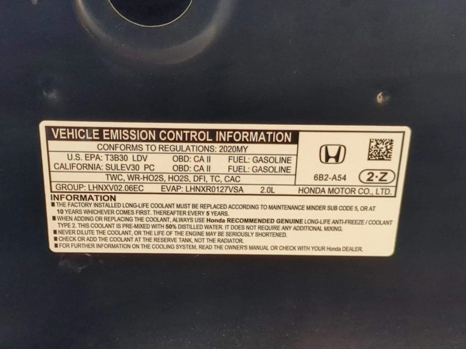 2020 Honda Accord Sedan Sport 2.0T Automatic