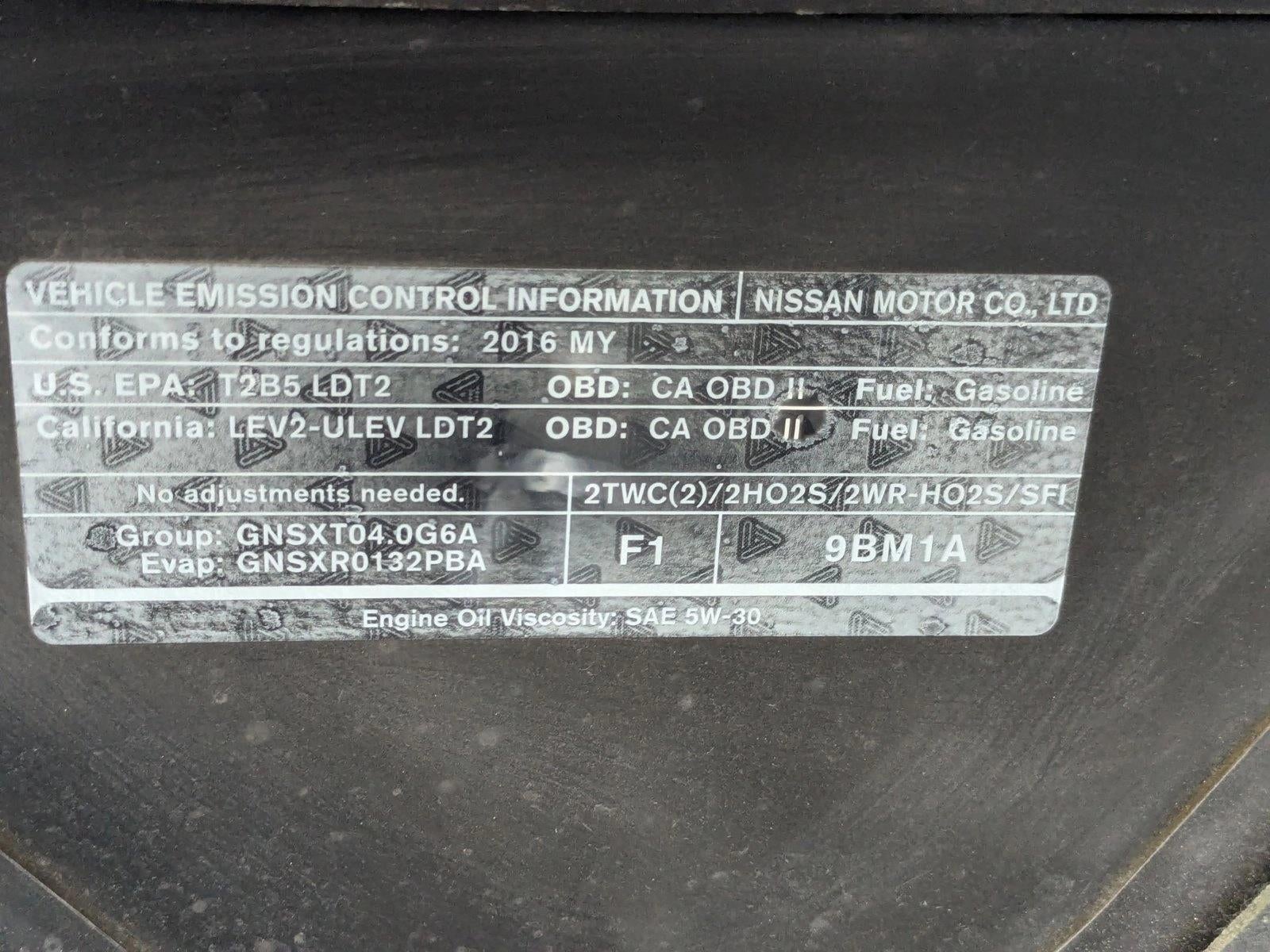 2016 Nissan Frontier 2WD Crew Cab SWB Auto SV