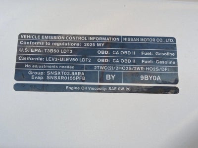 2025 Nissan Frontier Crew Cab 4x2 PRO-X