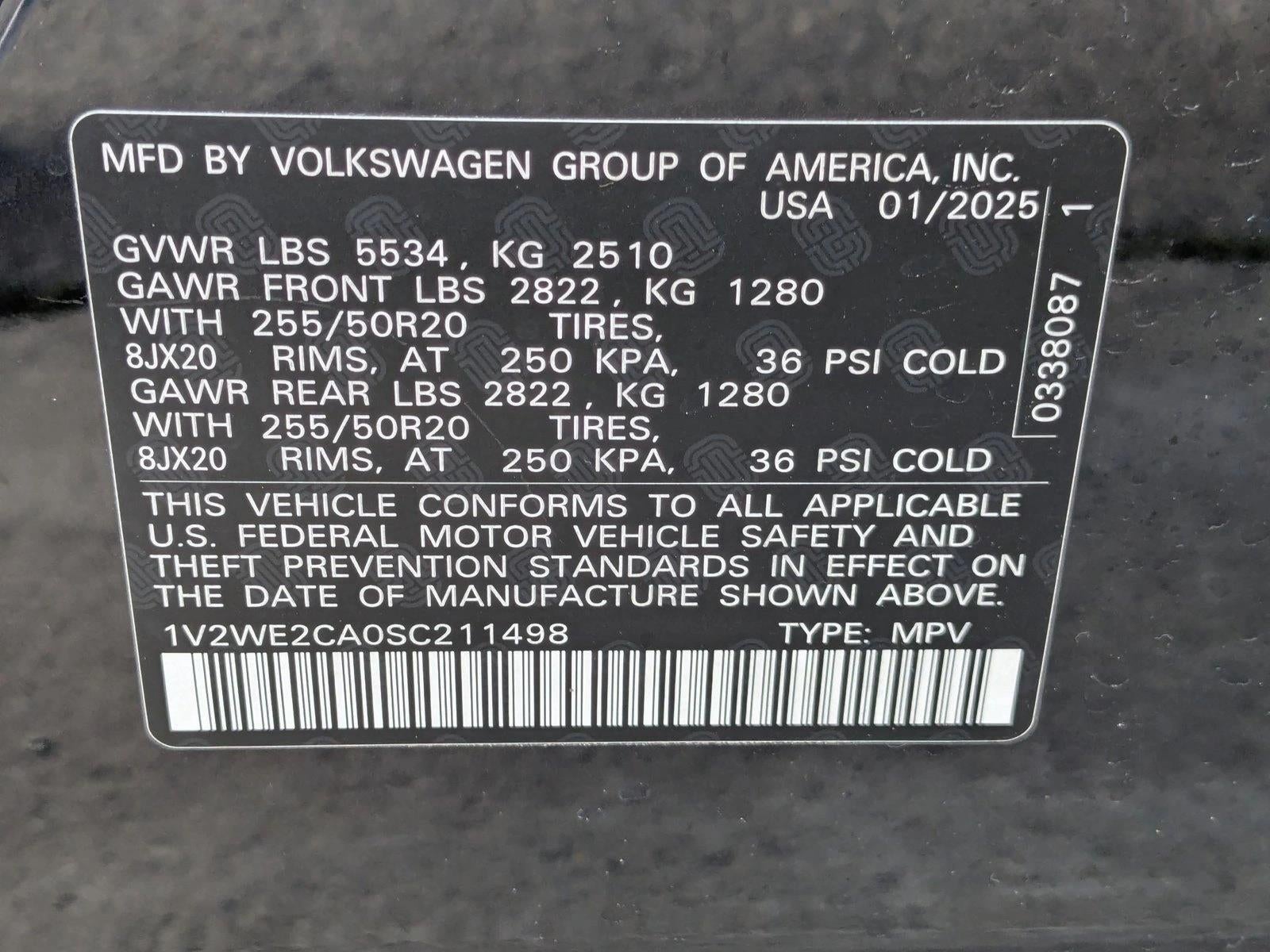 2025 Volkswagen Atlas Cross Sport 2.0T SE w/Technology FWD