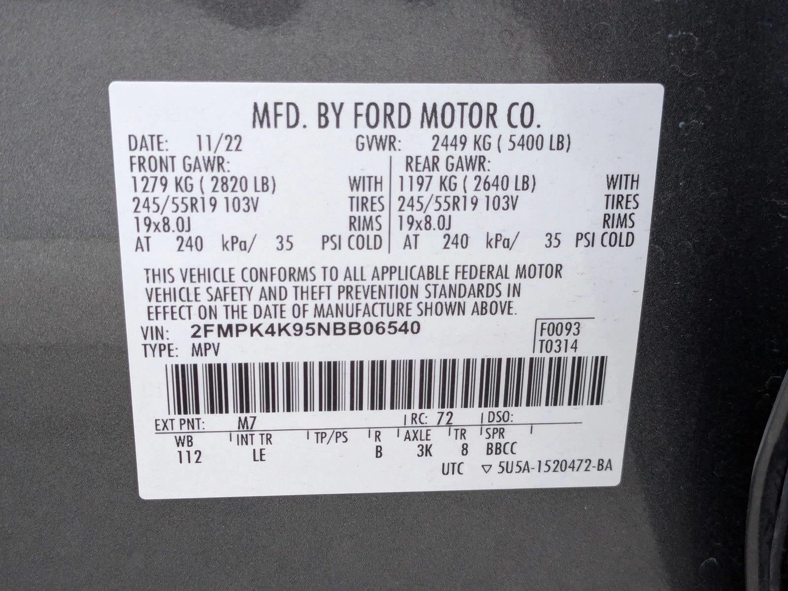 2022 Ford Edge Titanium AWD