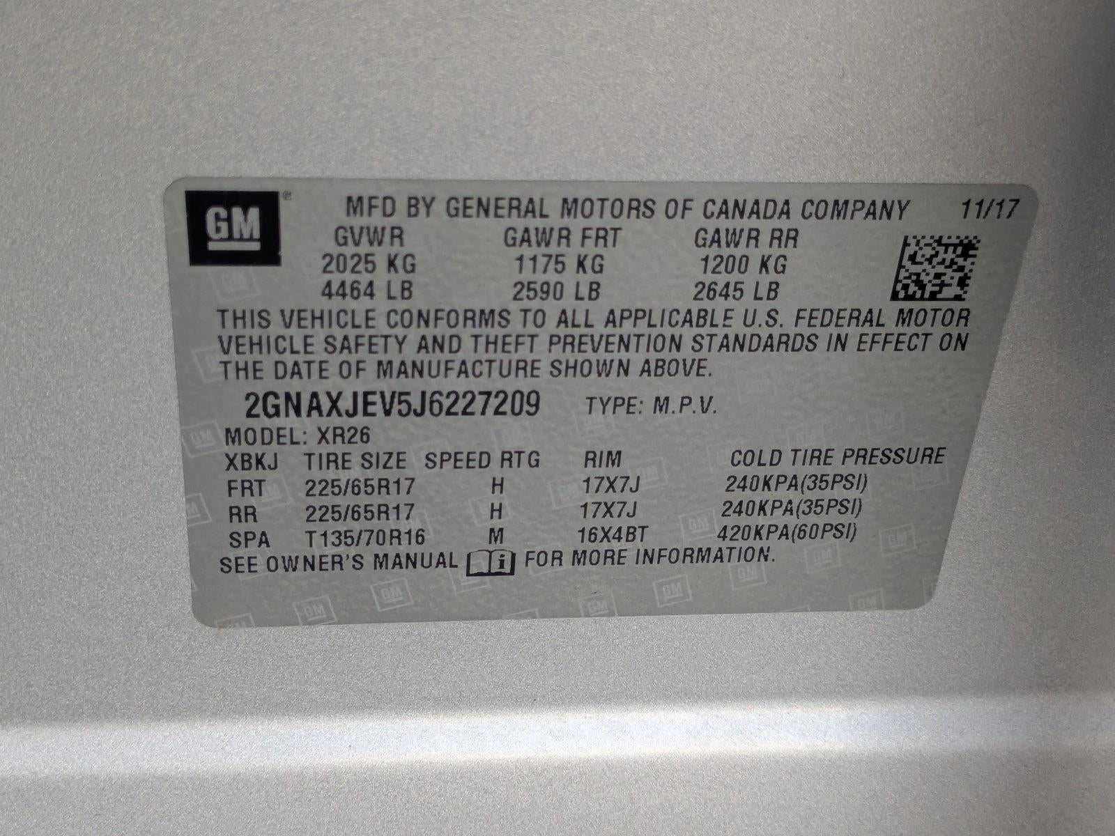 2018 Chevrolet Equinox FWD LT