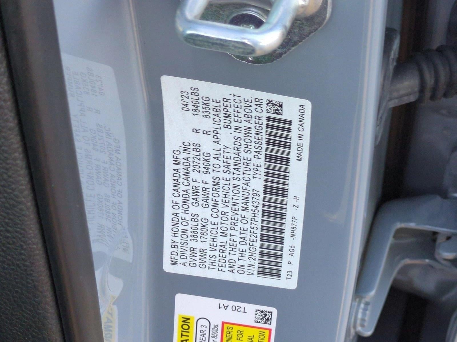 2023 Honda Civic Sedan Sport CVT