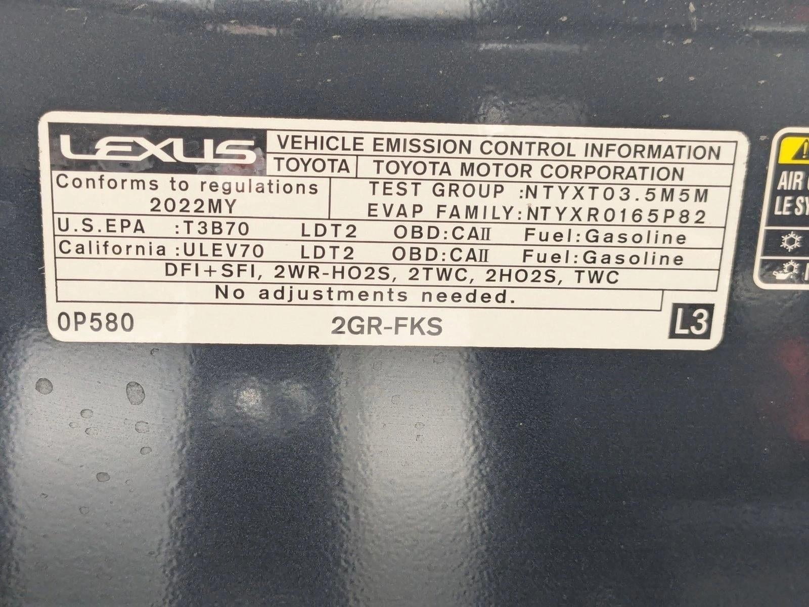 2022 Lexus RX 350 F SPORT Handling FWD