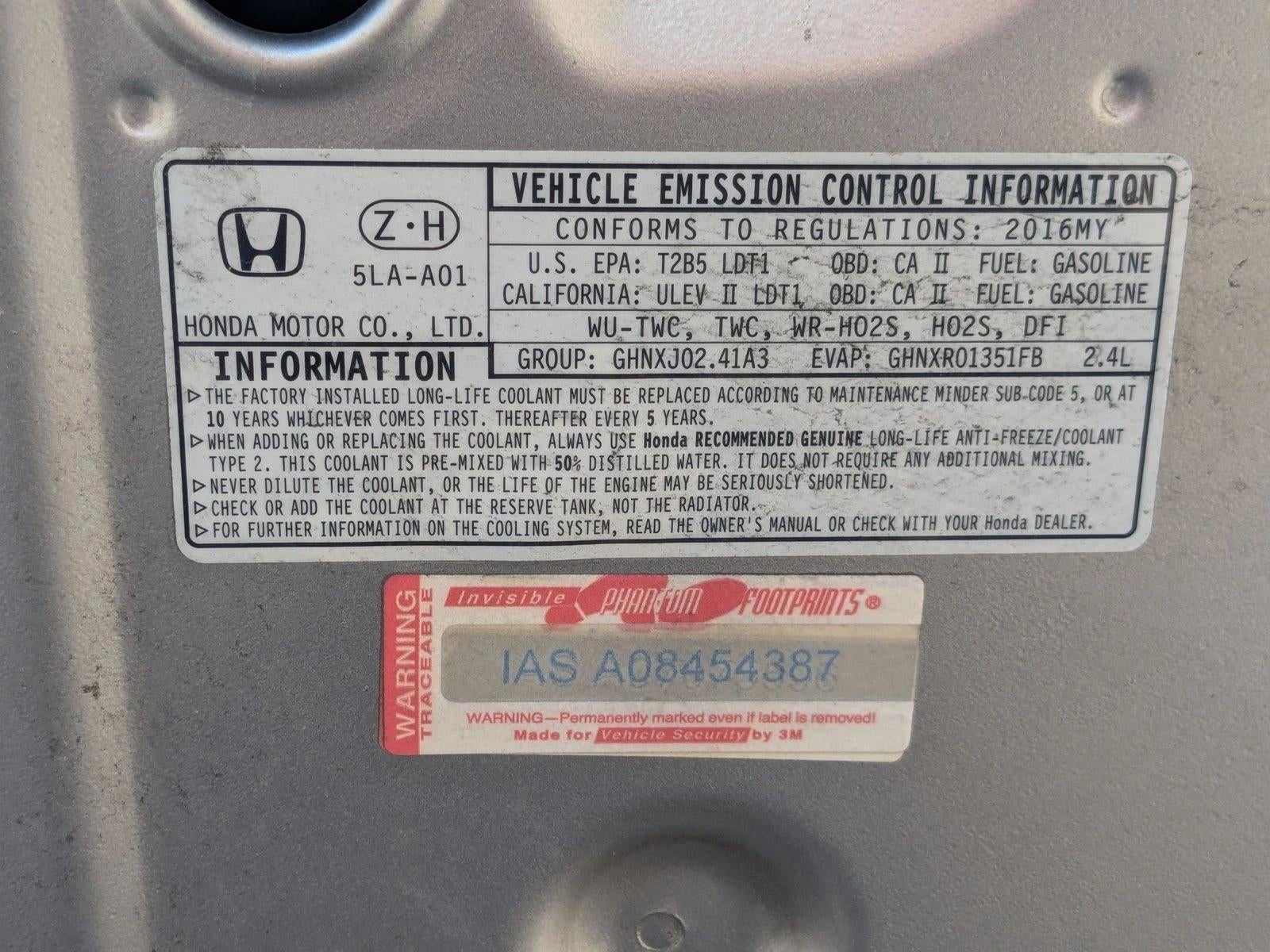 2016 Honda CR-V LX 2WD