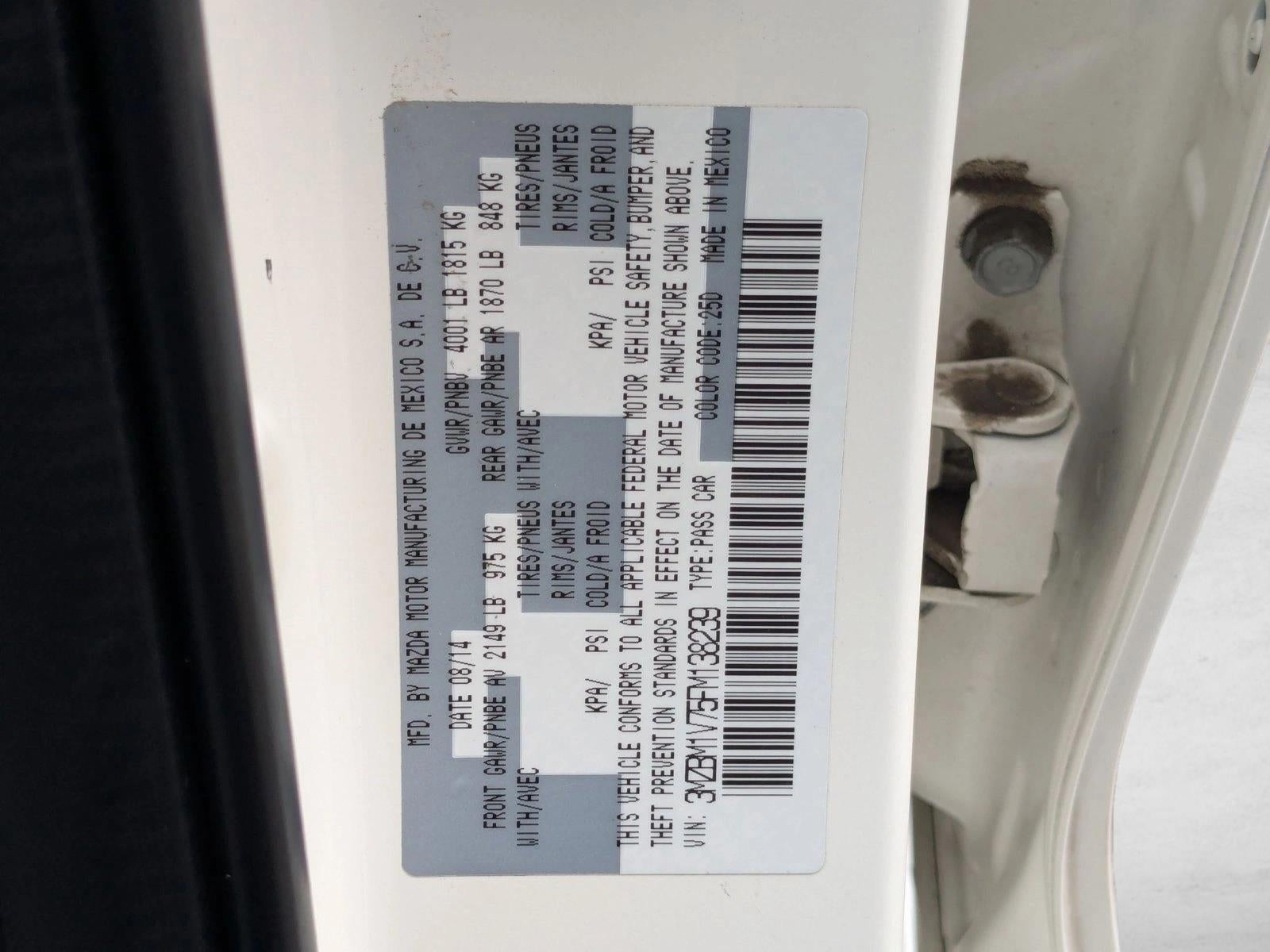 2015 Mazda Mazda3 4dr Sdn Auto i Touring