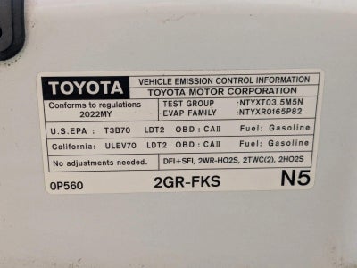 2022 Toyota Tacoma 4WD 4WD TRD Sport Double Cab 5' Bed V6 AT (Natl)