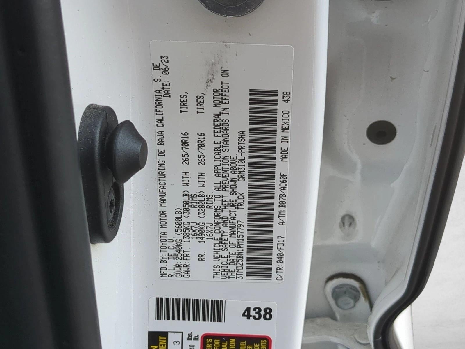 2023 Toyota Tacoma 4WD 4WD TRD Off Road Double Cab 6' Bed V6 AT (Natl)