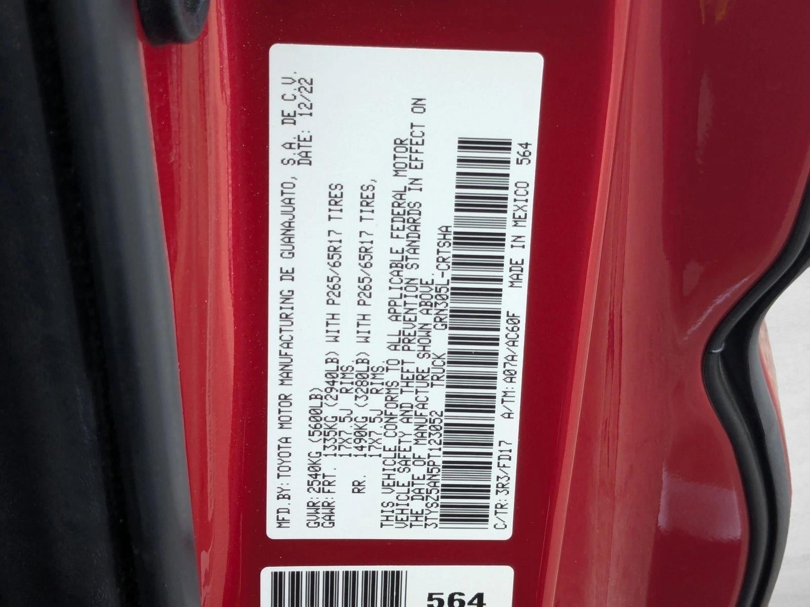 2023 Toyota Tacoma 4WD 4WD TRD Sport Access Cab 6' Bed V6 AT (Natl)