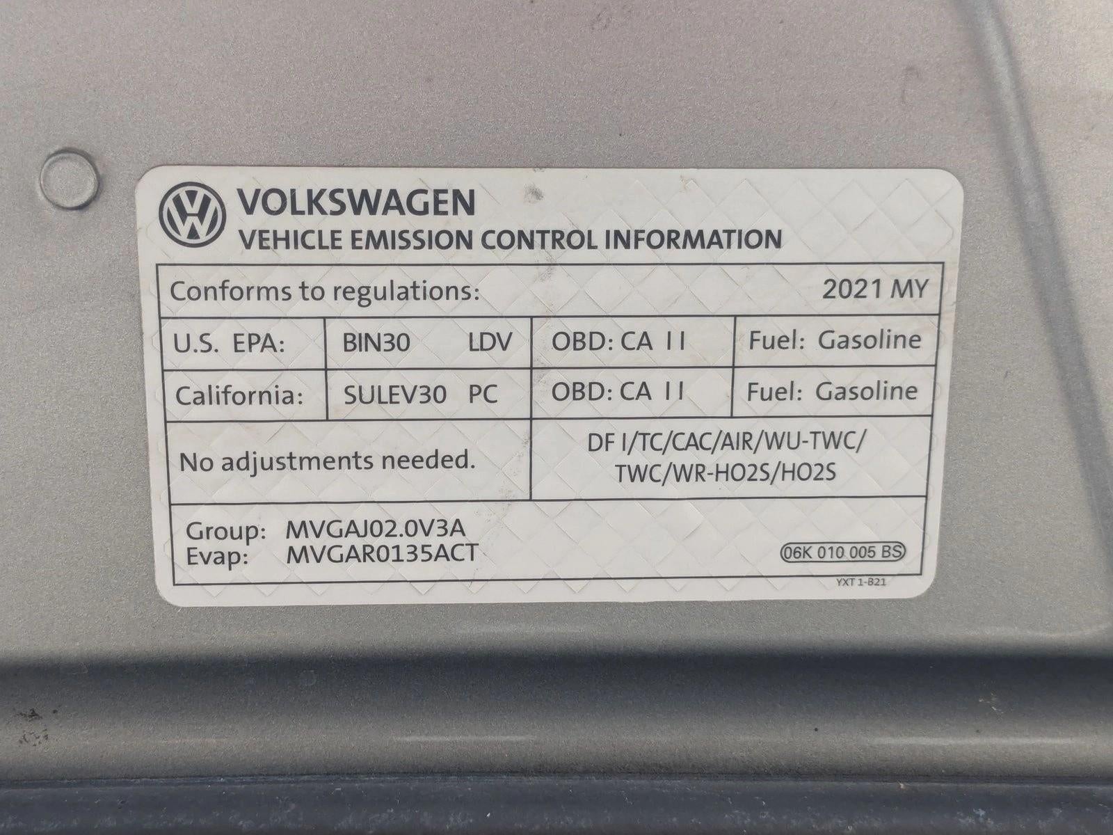 2021 Volkswagen Tiguan 2.0T SE FWD