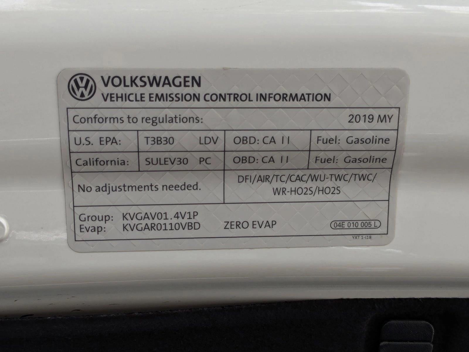 2019 Volkswagen Jetta SE Auto w/SULEV