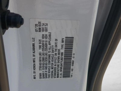2020 Honda Odyssey EX-L Auto