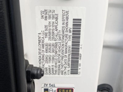 2022 Honda CR-V Hybrid Touring AWD