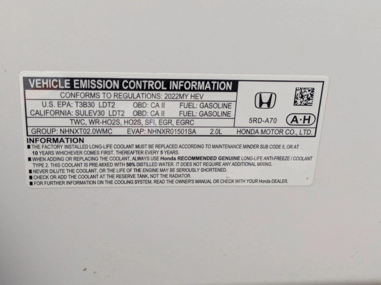 2022 Honda CR-V Hybrid Touring AWD