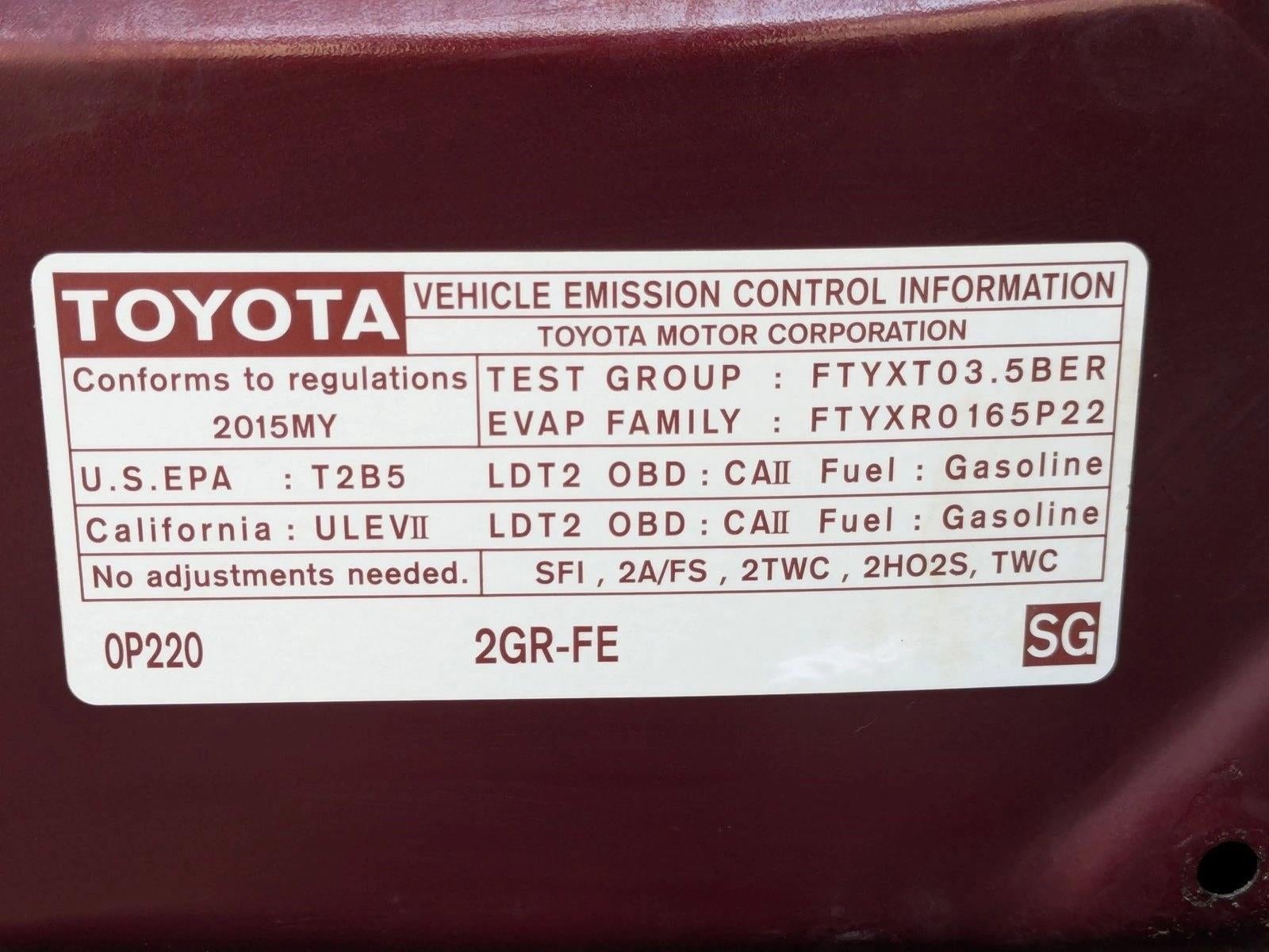 2015 Toyota Highlander FWD 4dr V6 XLE (Natl)