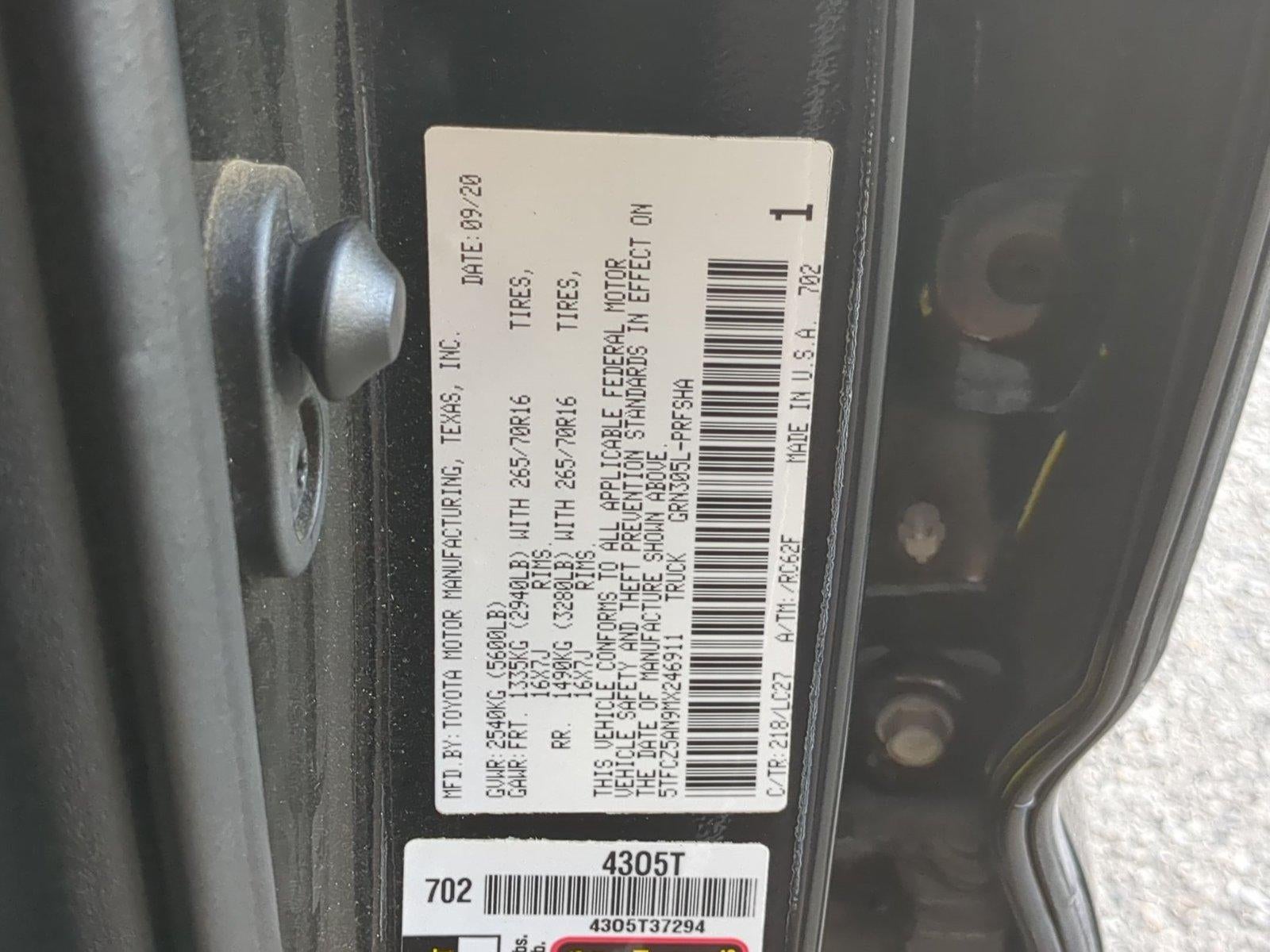 2021 Toyota Tacoma 4WD 4WD TRD Off Road Double Cab 5' Bed V6 MT (Natl)
