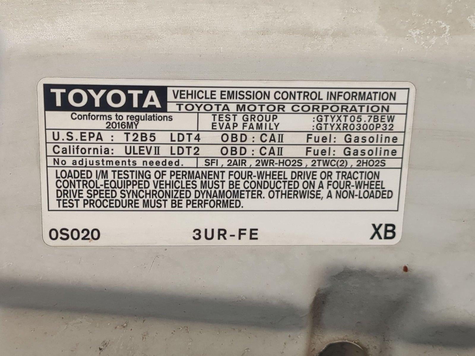 2016 Toyota Tundra 4WD Truck 4WD CrewMax Short Bed 5.7L TRD Pro (Natl)