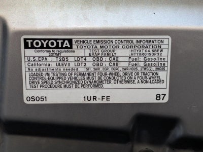 2017 Toyota Tundra 2WD 2WD SR5 CrewMax 5.5' Bed 4.6L (Natl)