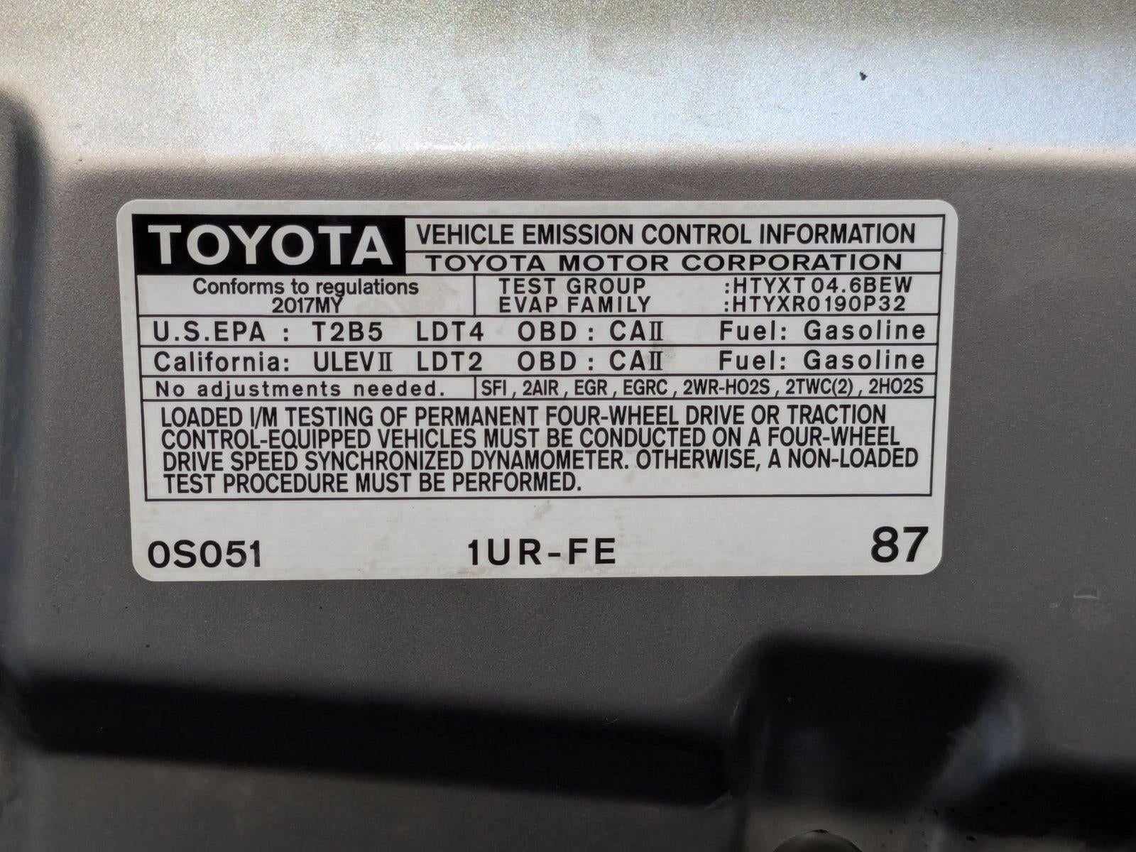 2017 Toyota Tundra 2WD 2WD SR5 CrewMax 5.5' Bed 4.6L (Natl)