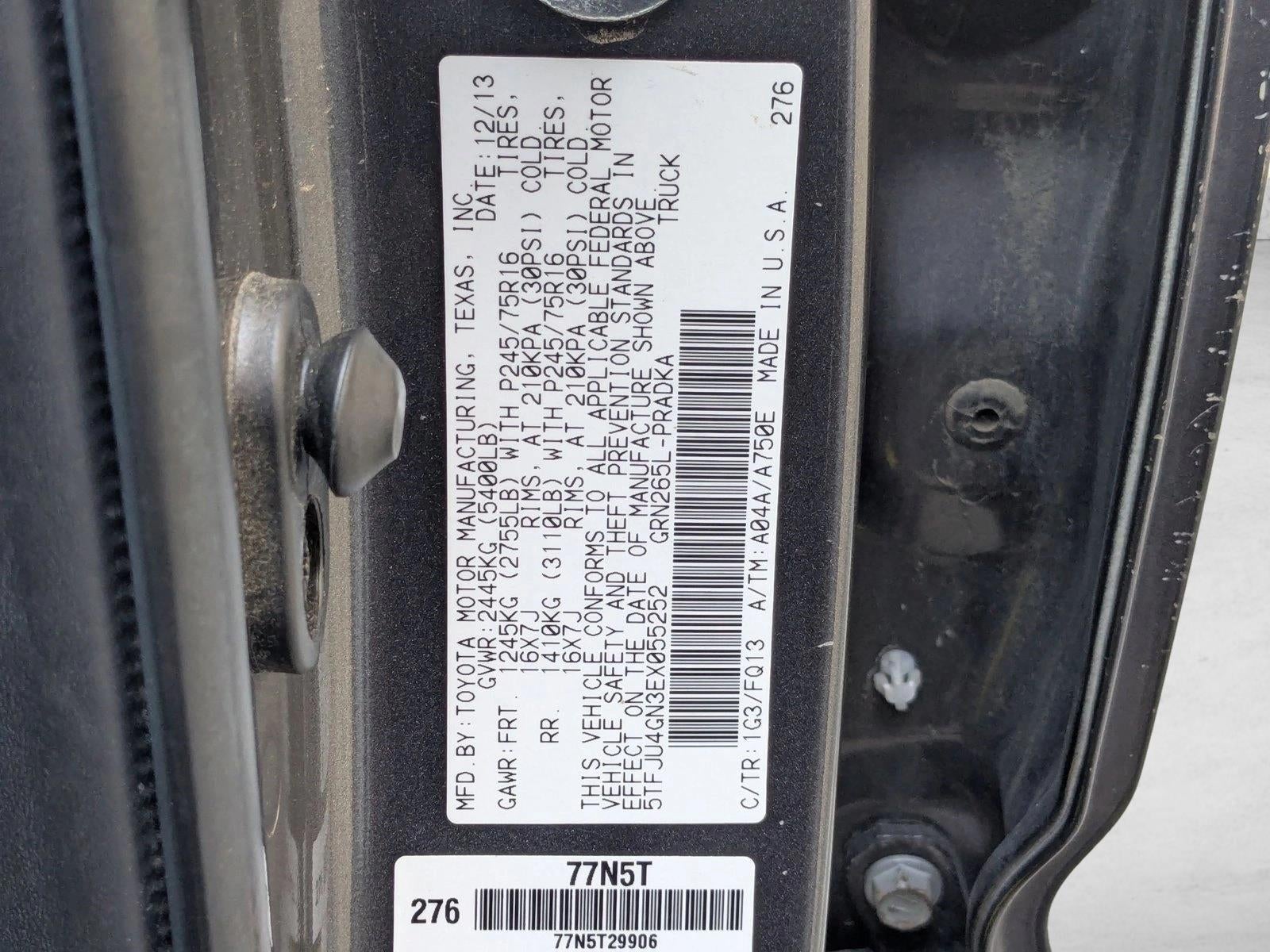 2014 Toyota Tacoma 2WD Double Cab Short Bed V6 Automatic PreRunner (Natl)