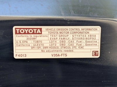 2025 Toyota Tundra 4WD 4WD SR5 CrewMax 5.5' Bed (Natl)