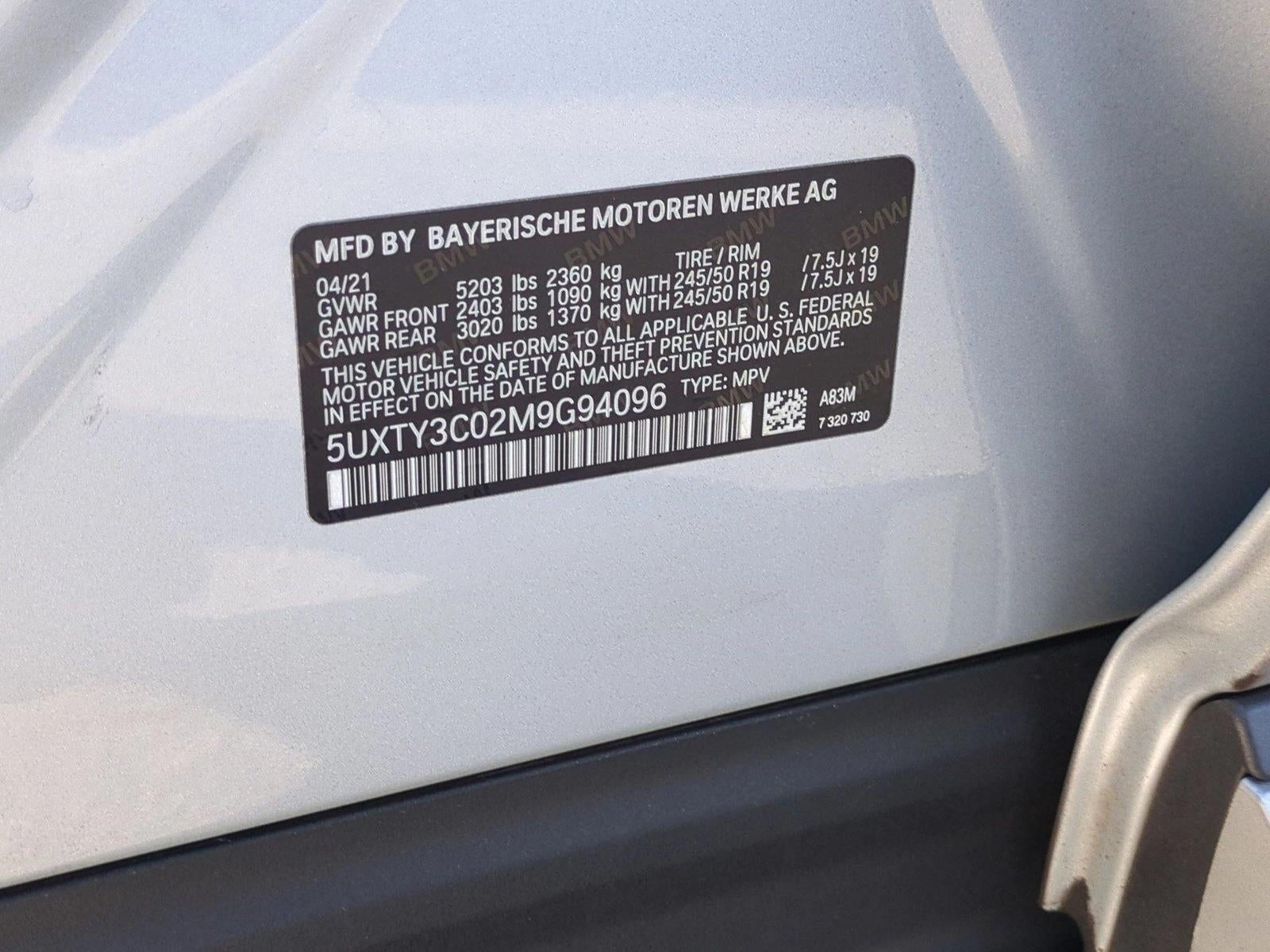 2021 BMW X3 sDrive30i Sports Activity Vehicle