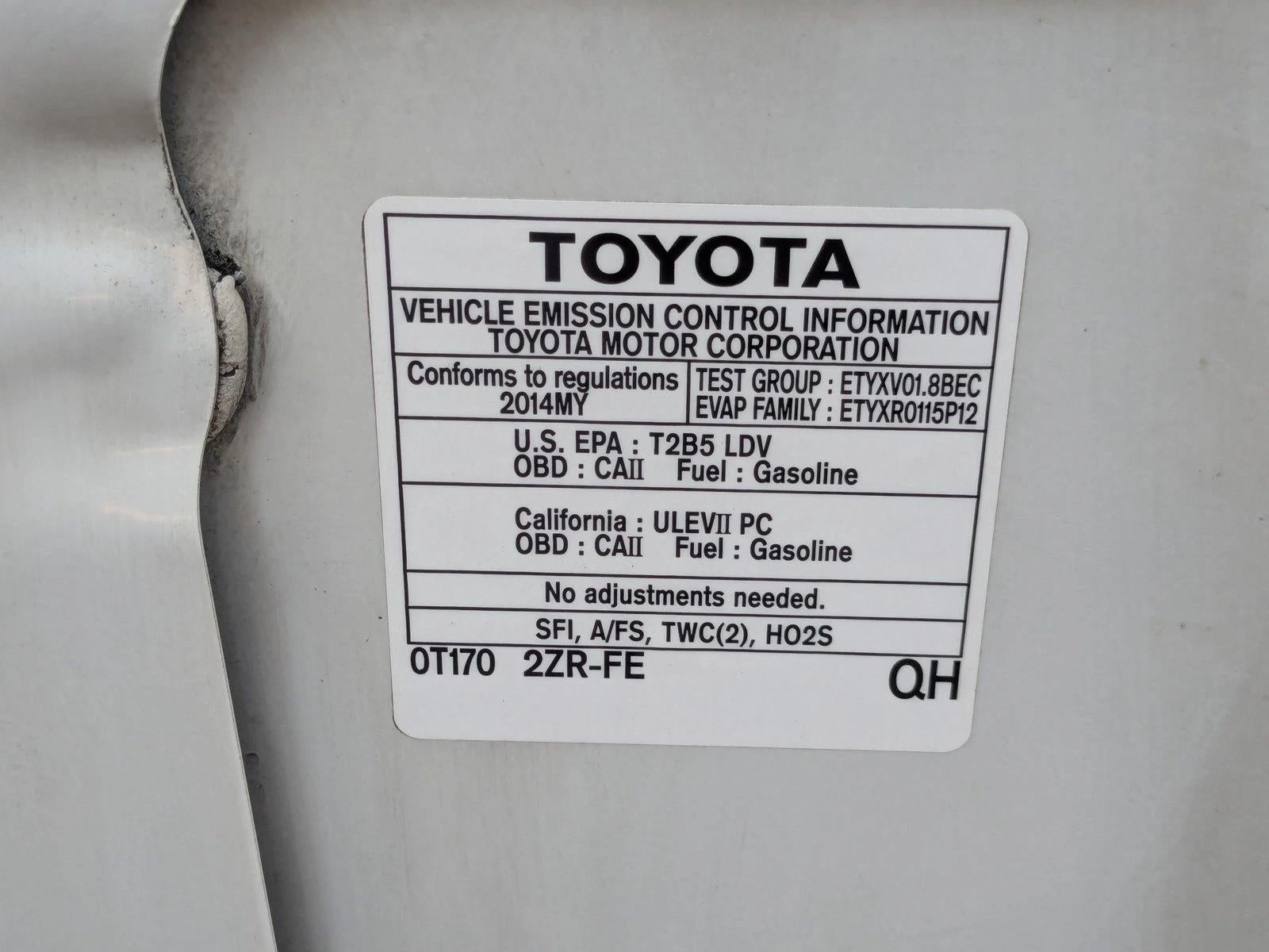 2014 Toyota Corolla 4dr Sdn CVT Auto S Plus (Natl)