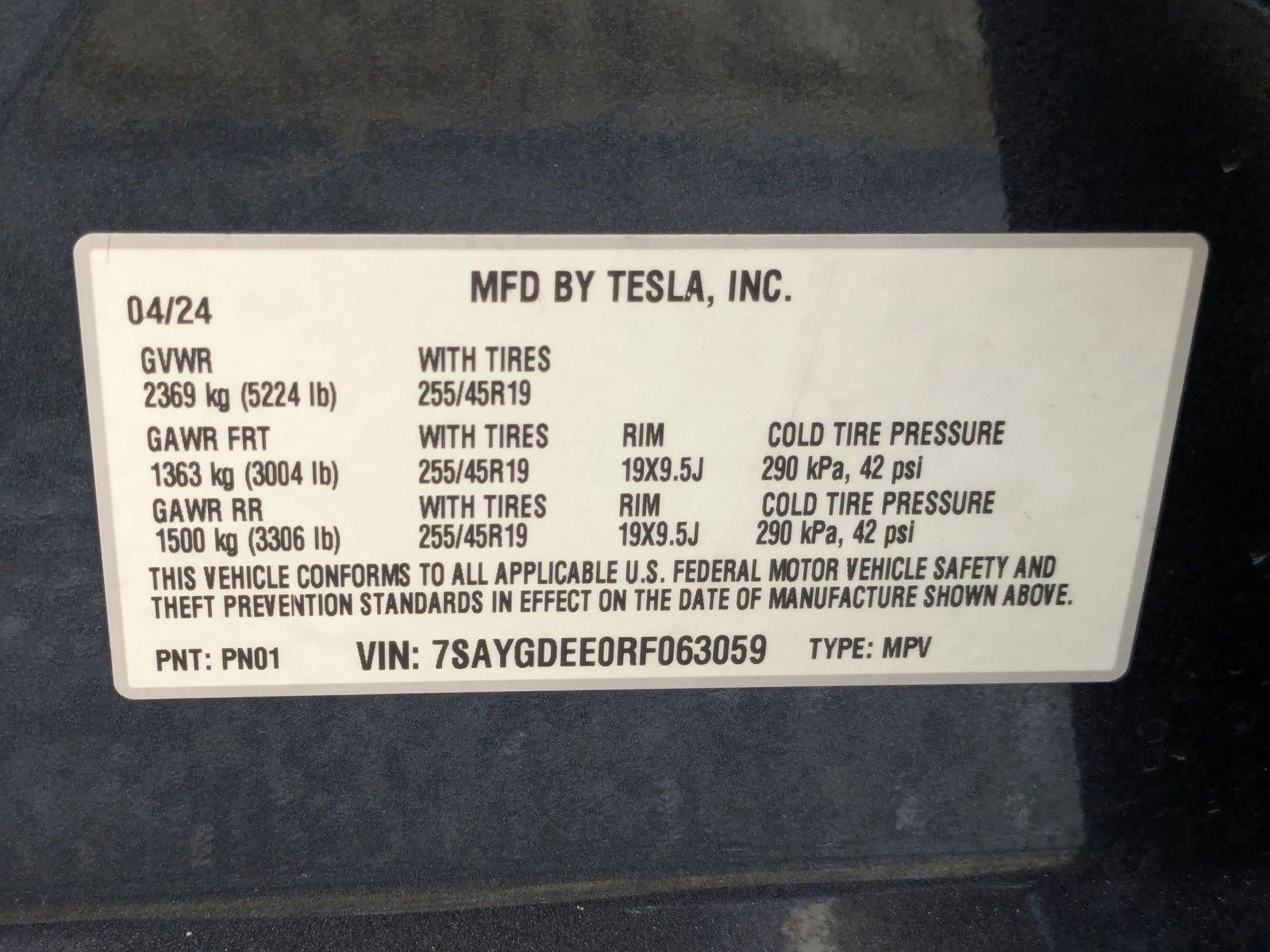 2024 Tesla Model Y Long Range AWD