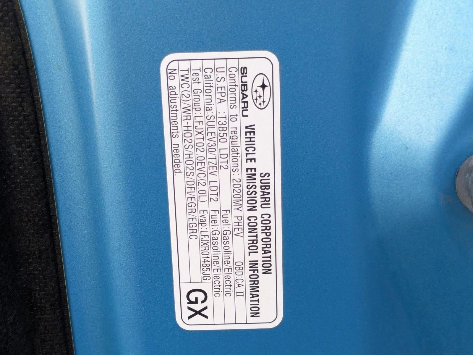 2020 Subaru Crosstrek Hybrid CVT