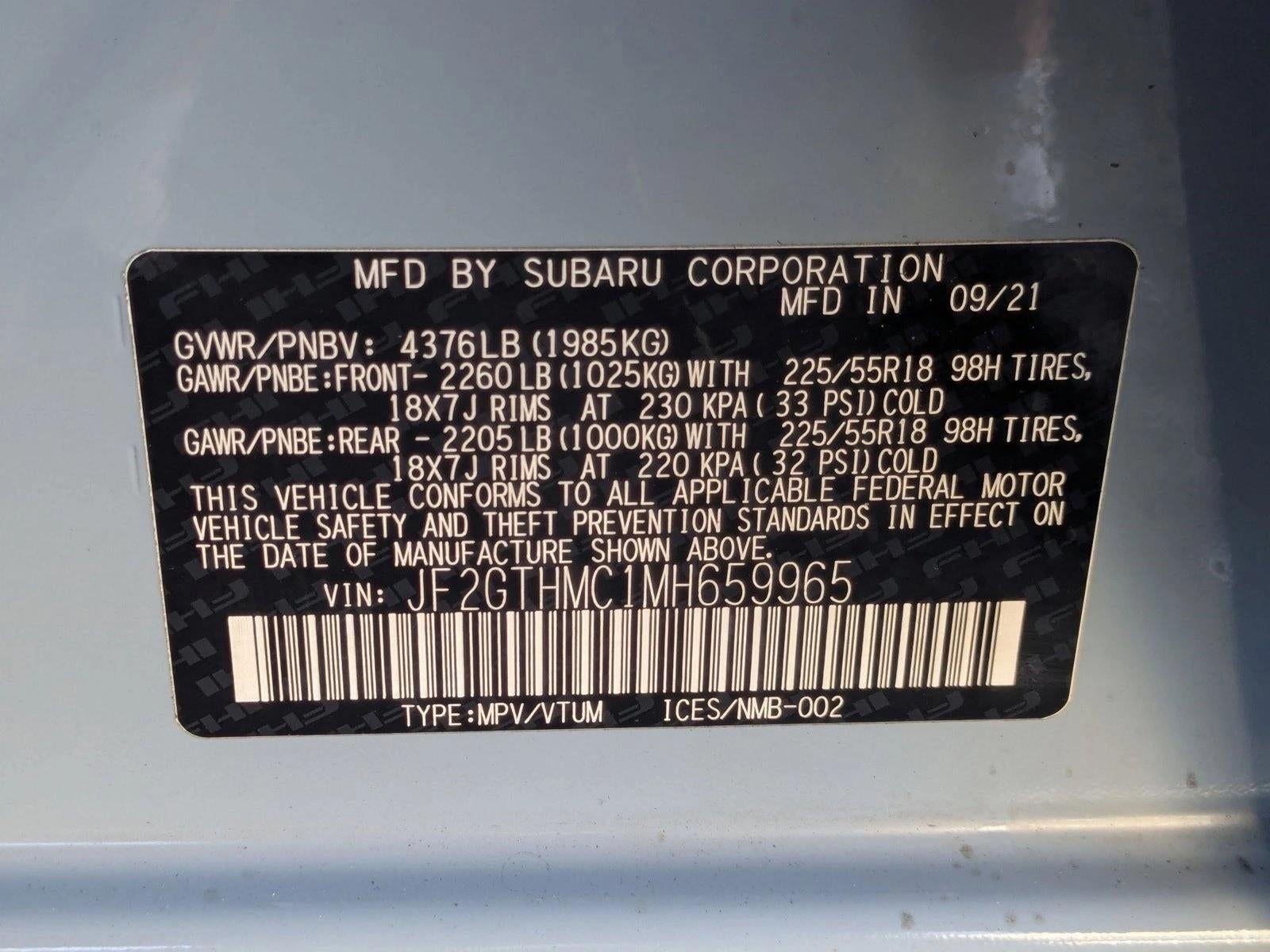 2021 Subaru Crosstrek Limited CVT