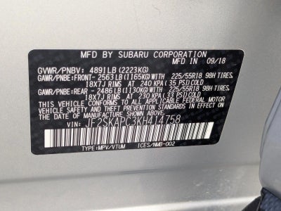 2019 Subaru Forester 2.5i Sport