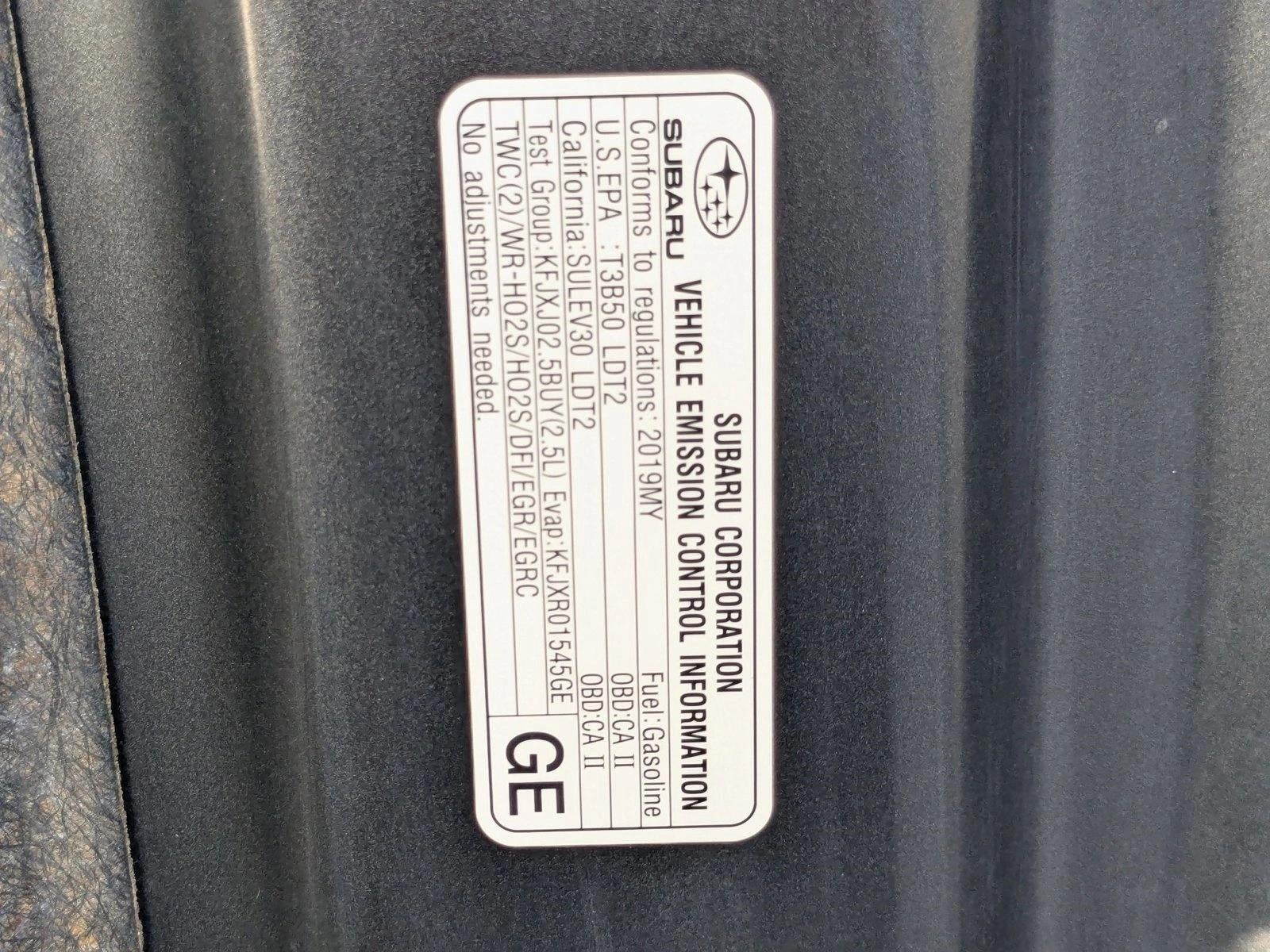 2019 Subaru Forester 2.5i Touring