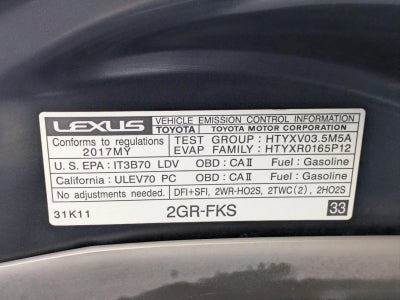 2017 Lexus GS 350 F Sport RWD