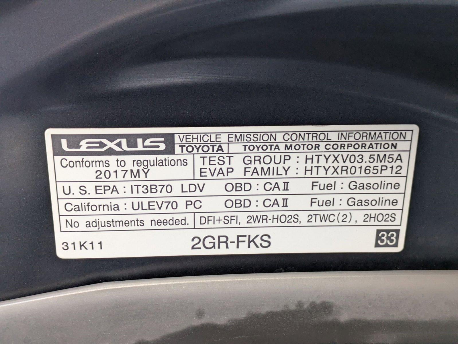 2017 Lexus GS 350 F Sport RWD