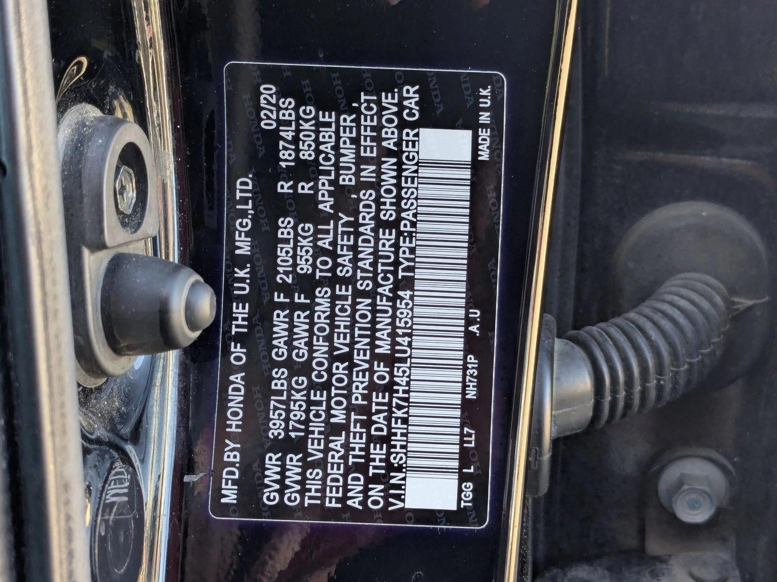 2020 Honda Civic Hatchback Sport CVT