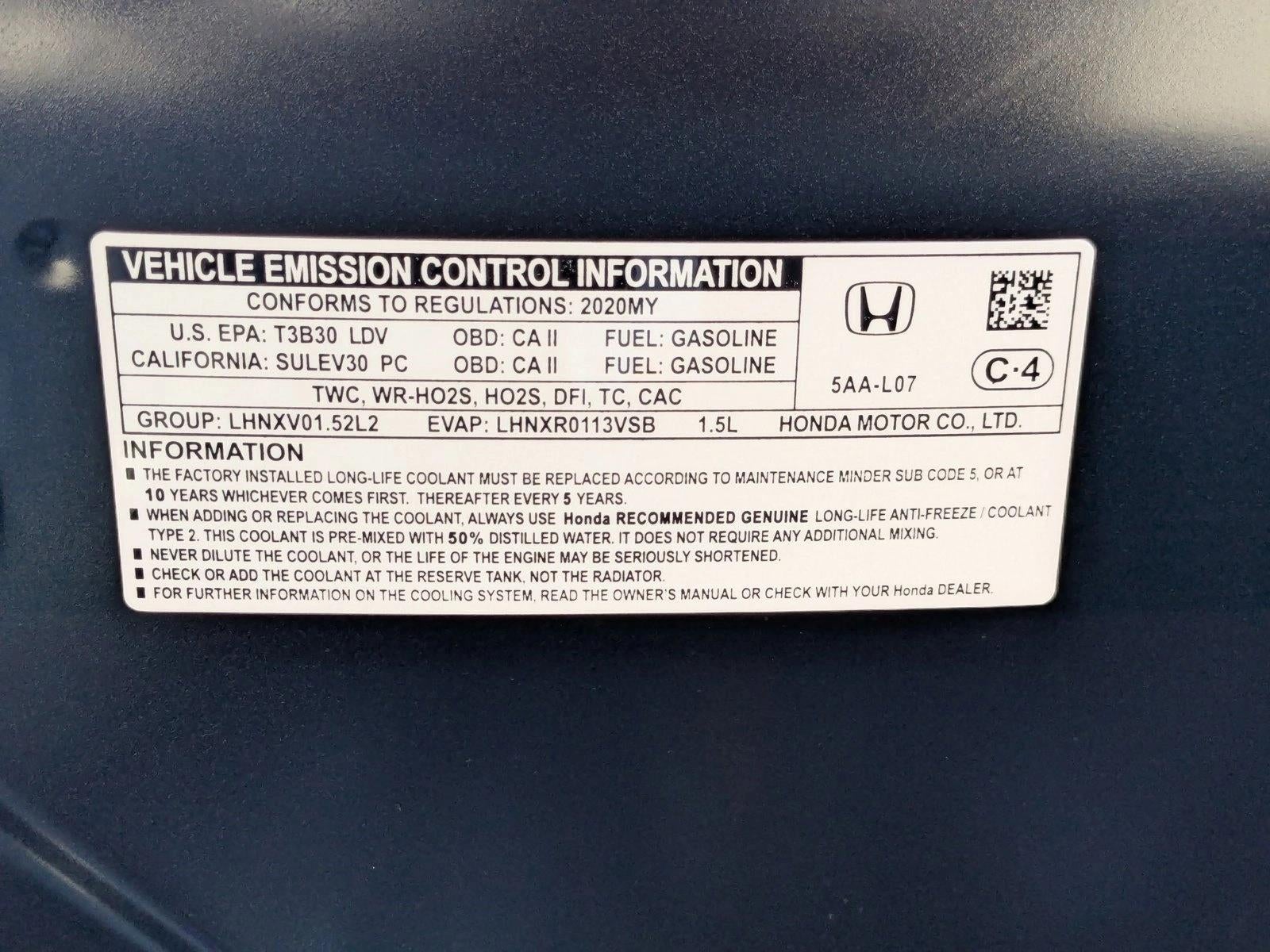 2020 Honda Civic Hatchback Sport CVT