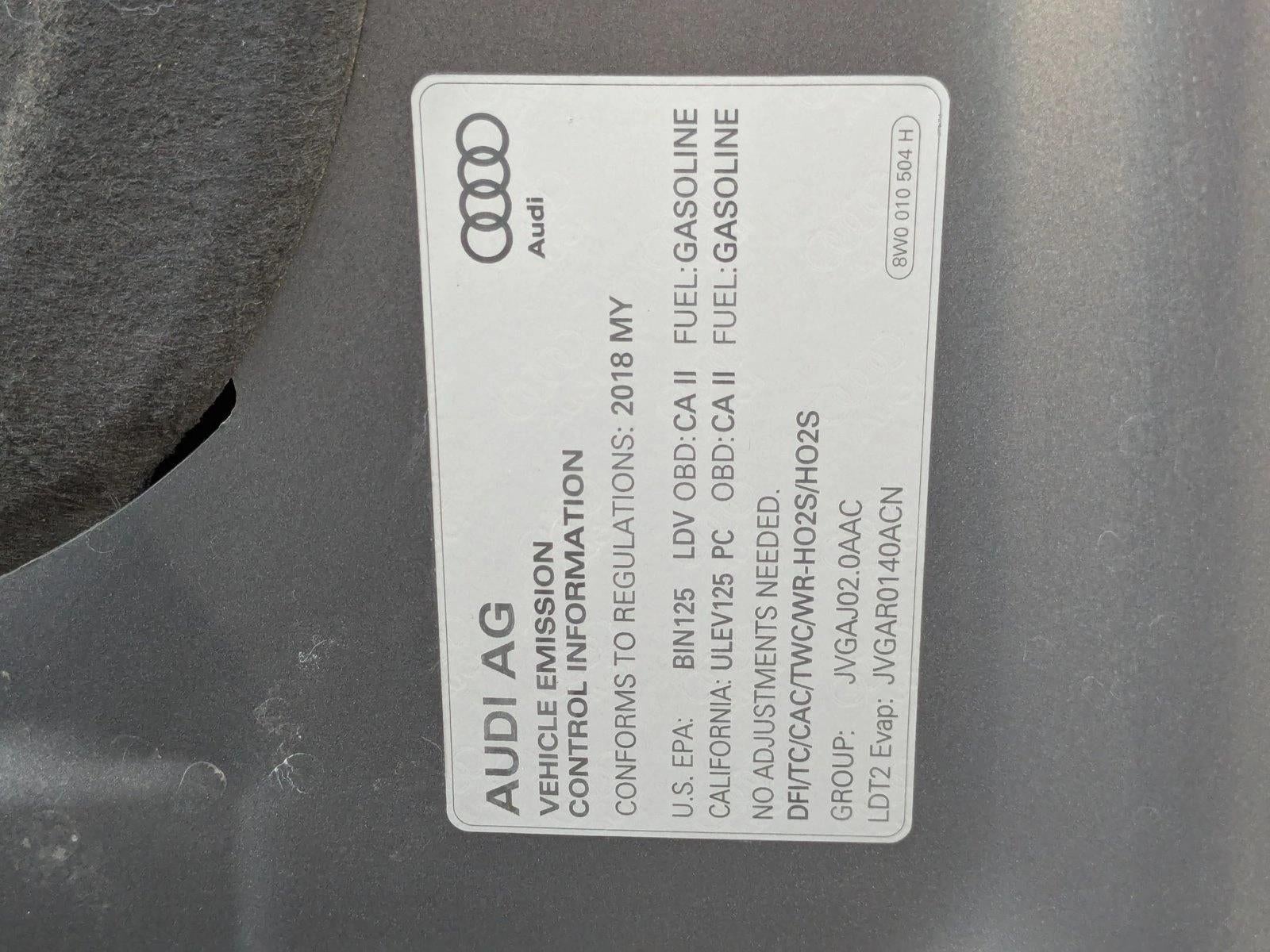 2018 Audi Q5 2.0 TFSI Premium Plus