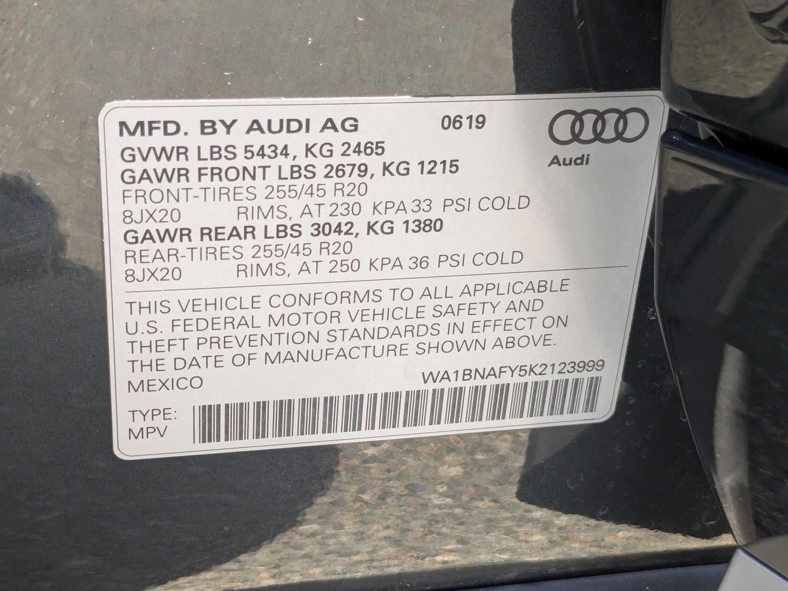 2019 Audi Q5 Premium Plus 45 TFSI quattro