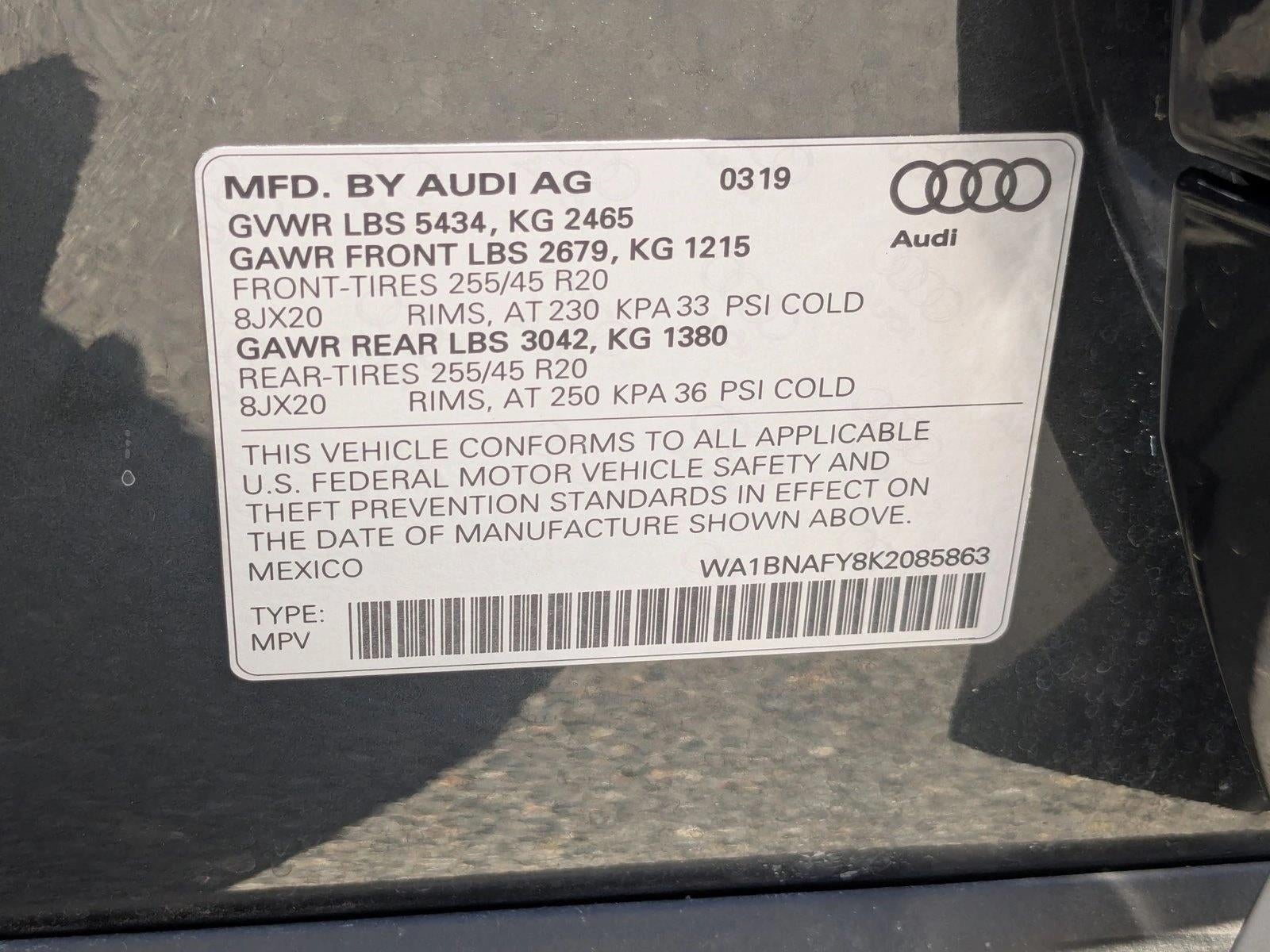 2019 Audi Q5 Premium Plus 45 TFSI quattro