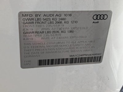 2017 Audi Q5 2.0 TFSI Premium