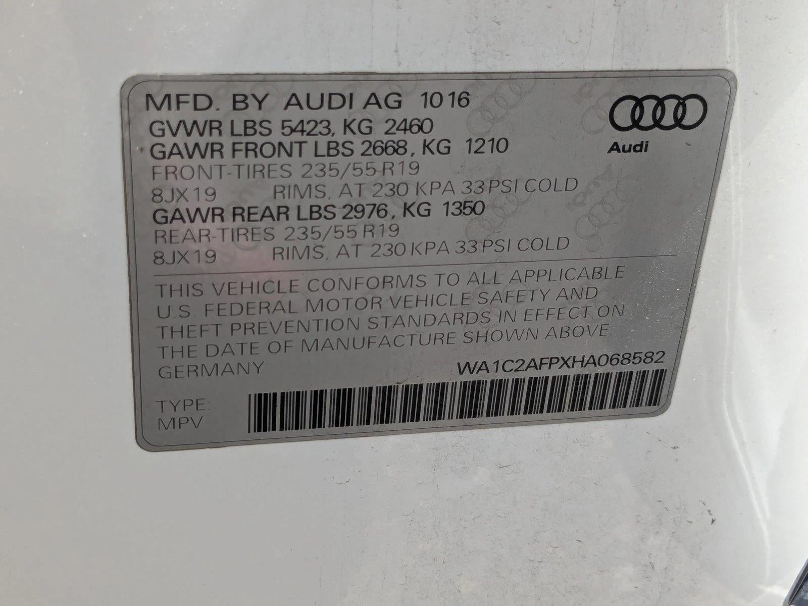 2017 Audi Q5 2.0 TFSI Premium