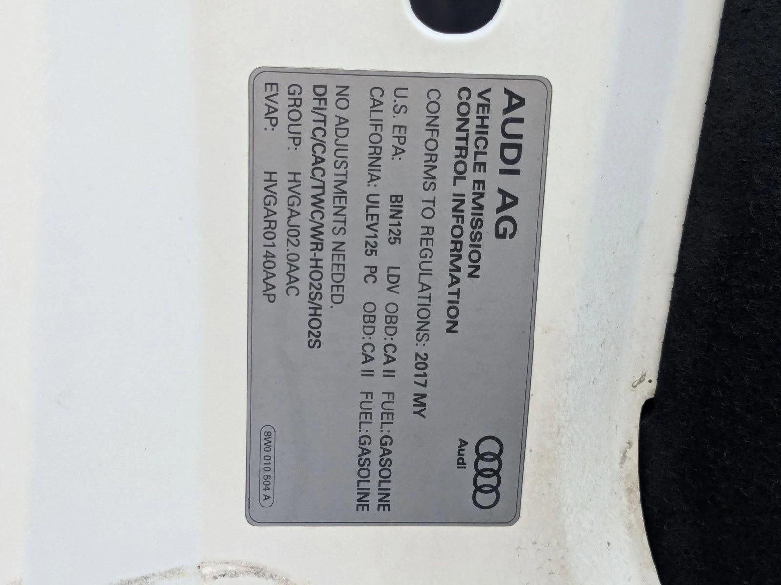 2017 Audi A4 2.0 TFSI Auto Premium Plus quattro AWD