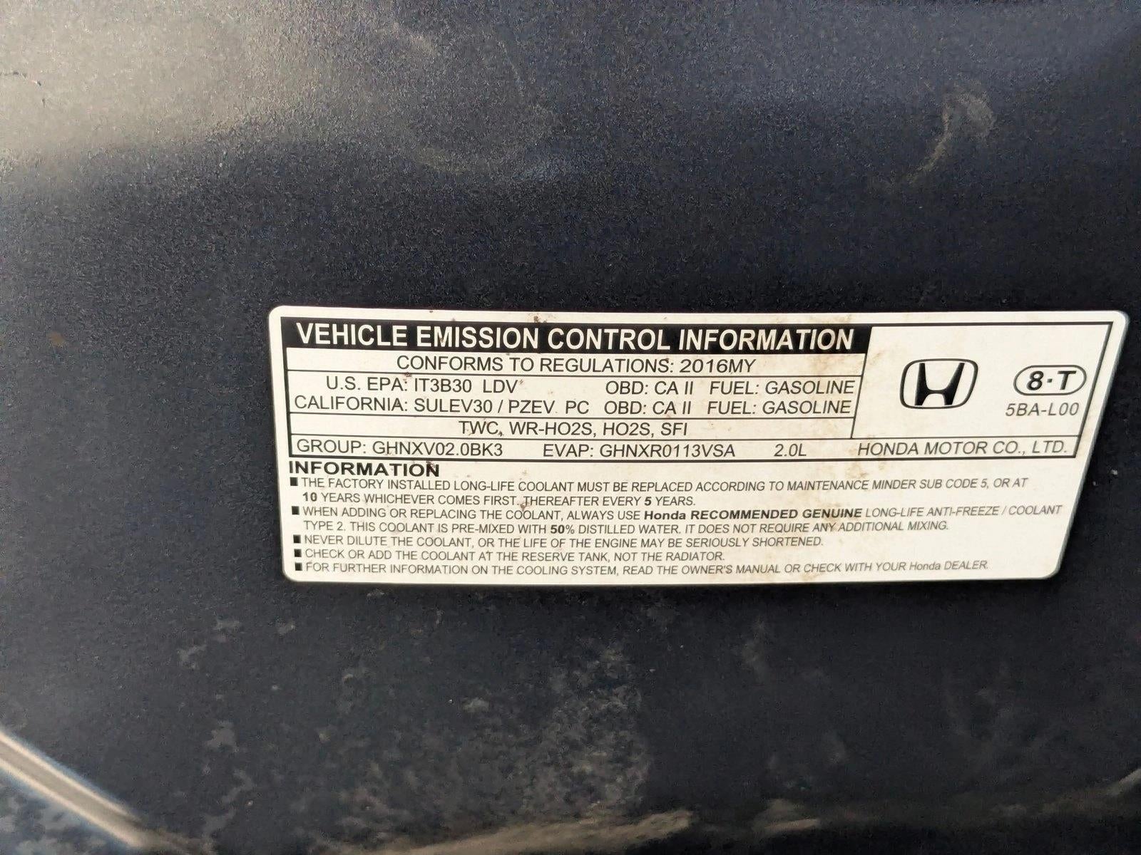 2016 Honda Civic Sedan LX CVT